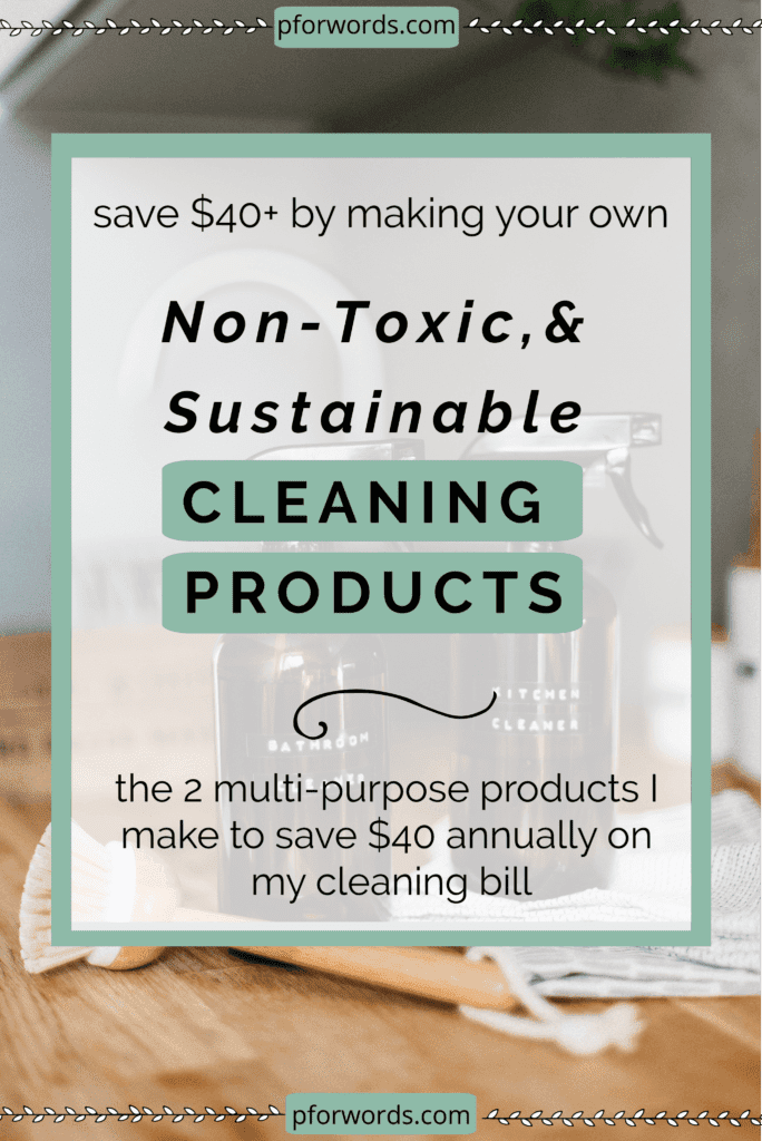 Did you know that most conventional household cleaners contain toxic chemicals for you and the environment?! If that freaks you out, check out my two easy DIY zero waste cleaning swaps you can implement to ensure you aren't exposed to harmful toxins. Bonus, you'll also save money!