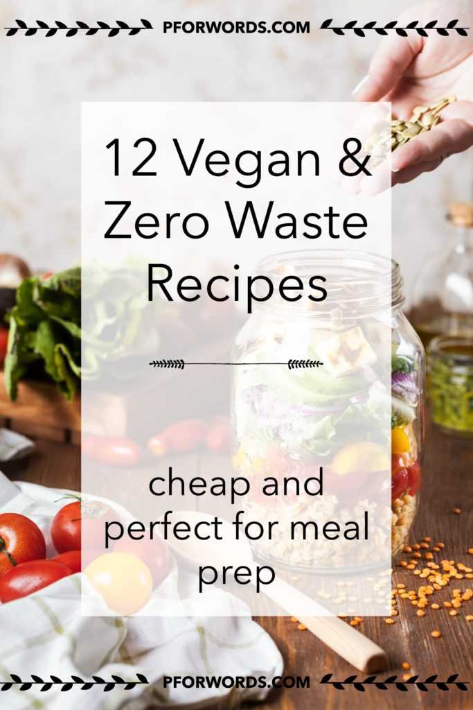 Need some meal inspiration? Check out my tried and true 12 vegan recipes that hold up well for the entire week! You can buy all of the ingredients zero waste, and as a plus, they are super cheap!