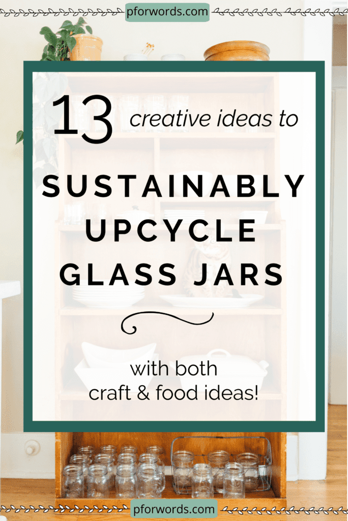 Reusing your glass jars! Have a few too many glass jars lying around? From peanut to jelly, jam, and tomato sauce glass jars, most of us toss these into our recycling bins. Check out these 13 ideas to reuse them!