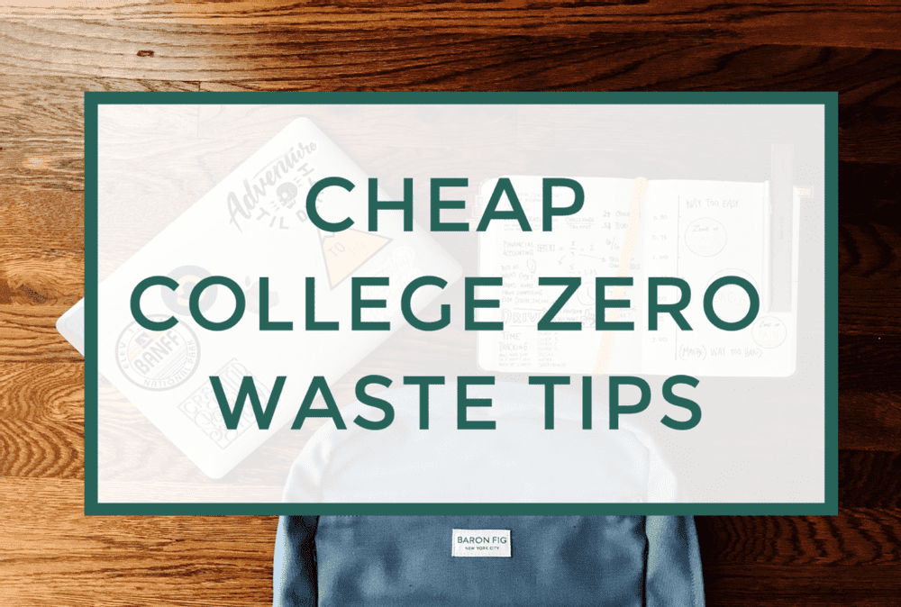 Going zero waste in college doesn't have to be impossible or expensive! These are 11 tips you can use to save yourself money while also living more sustainably, a win-win!