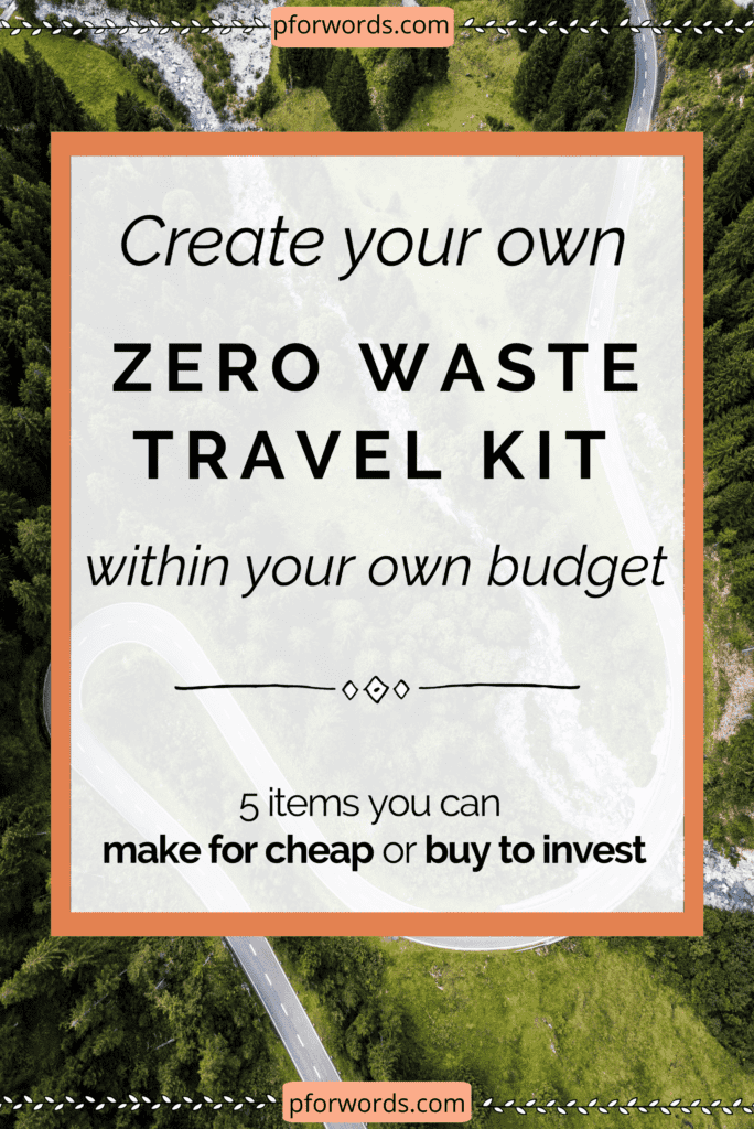 Looking to transition to a zero waste lifestyle? Check out the 5 items that I carry in my zero waste to-go kit! Carrying these around will help you avoid making trash. Bonus, you can also get these items for less than $5 total!