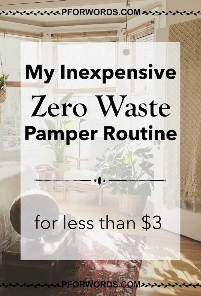 Need a little me time? Check out my zero waste pamper routine! Here you'll find my steps for a relaxing night in with links to the products I use and a cost breakdown!